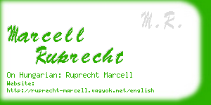 marcell ruprecht business card